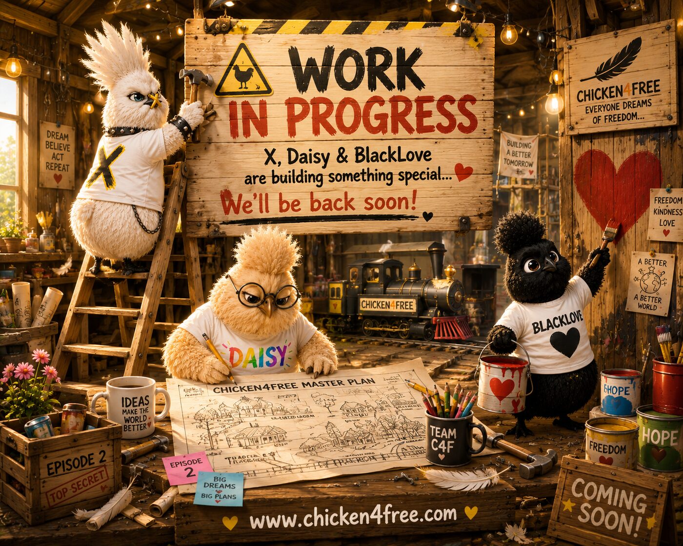 Work in Progress: X, Daisy und BlackLove bauen an etwas Besonderem – wir sind bald zurück!